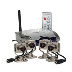 Four Channel 2.4ghz Wireless Mini Camera Kit