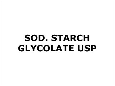 Sod. Starch Glycolate Usp