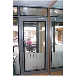 Alluminium Double Flush Glass Door