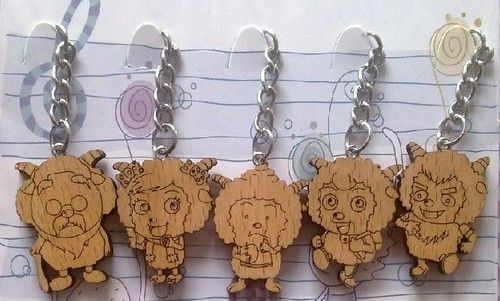 Wood Key Rings