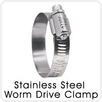 STAINLESS STEEL WORM DRIVE HOSE CLAMP
