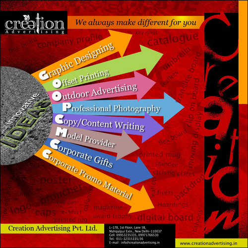 Total advertising solutions By CREATION ADVERTISING PVT. LTD.