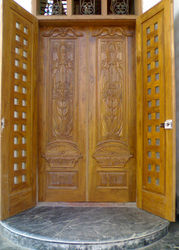 Main Entrance Door - Premium Padouk, Teak, Merbau & Rosewood | Custom Contemporary Designs, Sturdy & Exquisitely Beautiful