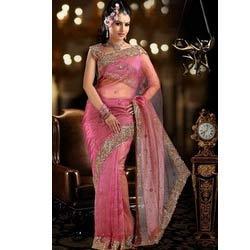 Net Embroidery Sarees