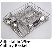 Adjustable Wire Cutlery Baskets