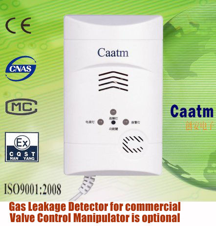 Combustible Gas Detector - ABS Shell, Long-Life Sensor | Visual and Audio Alarms, Network Signal Output, Oil Smoke Resistance