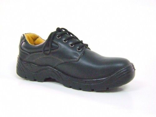 Embossed Leather Safety Shoes