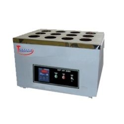 Water Bath - Fully Stainless Steel with Digital Temperature Indicator | Double Walled Structure with Glass Wool Insulation, SS 304 Body and SS 316 Beaker