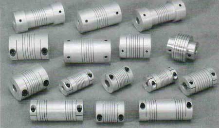 Encoder Couplings - Aluminum Alloy Anodized, No Backlash and Angular Offset Up to 50° | Torsionally Rigid Design with Set Screw and Hub Type Clamping