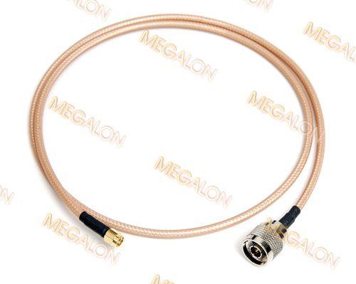 N Male to SMA Male RF Jumper Cable RG142