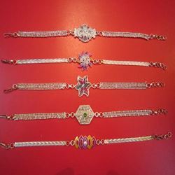 Designer Silver Plated Rakhi