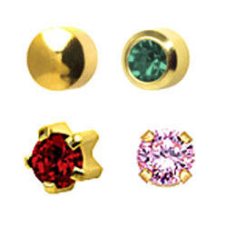 Gold Ear Piercing Earrings