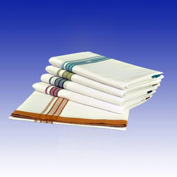 Multicolor Design Border Dhoties