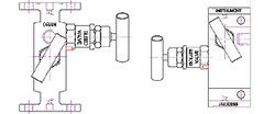 H Type 2 Way Manifold Valves