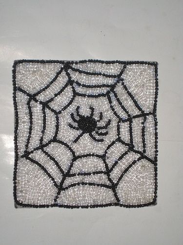 Beaded Square Coaster