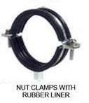 Nut Clamps With Rubber Liner