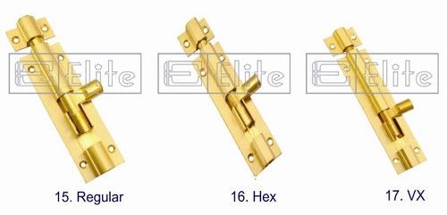 Brass Tower Bolts - Premium Quality Brass Construction | Available in Various Sizes and Elegant Designs