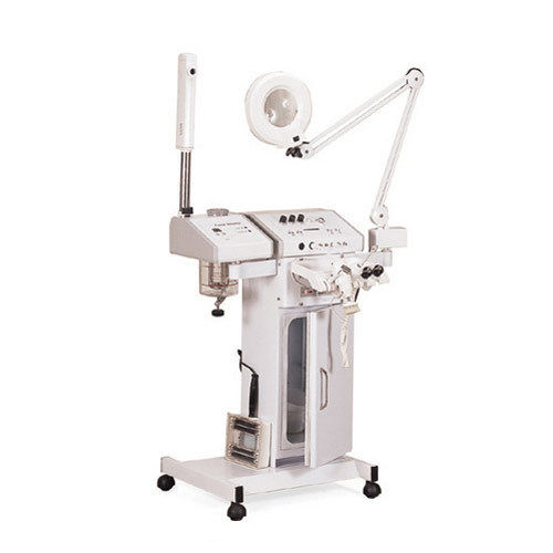 Beauty Studios - Heavy Duty Metal Casting , Magnifying Lamp with 5-Diopter Lens, Anti-Bacterial Facial Steamer, Rotary Brush with Variable Speeds, High-Frequency Unit, Galvanic Current, Vacuum Suction for Blackhead Extraction, Handheld Woods Lamp, Sterilizer Unit, Towel Warmer