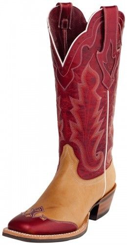 Caballera Buckskin/red Womens Western Boot