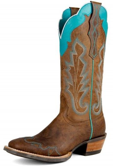 Caballera Weathered Brown Womens Western Boot