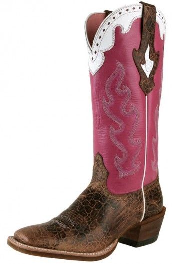 Clay/Crazy Horse Pink Womens Western Boots