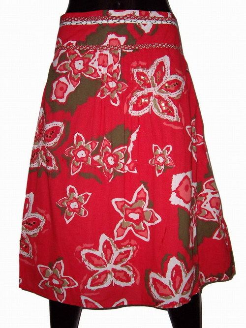 Ladies Floral Design Skirts