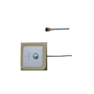 GPS Active Internal Antenna - 28dB Gain, 25x25mm Compact Ceramic Microstrip Design, RHCP Polarization, Light Weight, Low Profile, High Stability, Ideal for GPS Systems