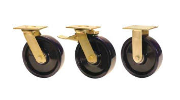 Ggse Castors With Sfs Series Solid Elastomer Wheels