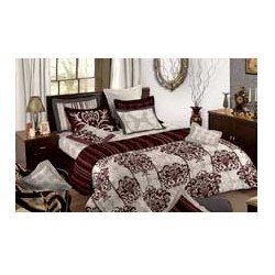 Wedding Bed Sheets - Italian Finish, Queen Size, Bright Prints & Coordinated Accessories Including 4 Pillow Cases, 2 Cushion Covers & Coverlet