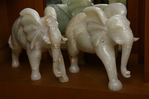 Elephants Marble Handicraft