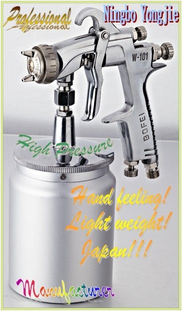 High Pressure W-101s Pressure Feed Paint Spray Gun