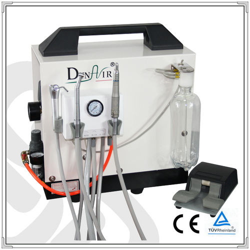 Dynamic DU-895 Portable Dental Unit - 220V, 26KG, 475x292x476mm | Oil-Free Compressor, Automatic Controls, Self-Contained Water Supply, Lightweight Design