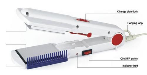  अलोंसो हेयर स्ट्रेटनर क्रिम्पर स्टाइलिंग फ्लैट स्ट्रेट
