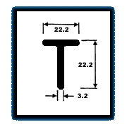T Series Sections (1.025 Kg/m)