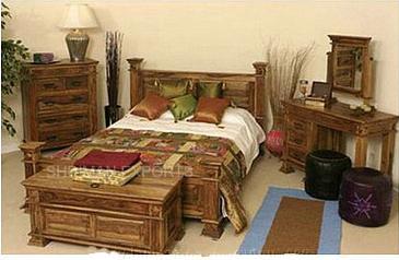  प्राचीन लकड़ी का बेडरूम सेट 