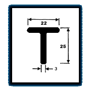 T Series Sections (1.036 Kg/m)