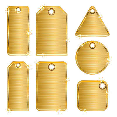 Satin Gold Labels