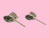 Side Tuft Brush - Steel, Stainless Steel, Brass Fill Materials | ¼" to 1 ¼" Diameter, Effective Burr and Dirt Removal