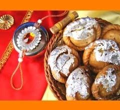 Rakhi Sweets - Chandrakala Sweets For Dear Brother