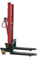 Hydraulic Manual Stacker - 1 Tonne Capacity, 1500 mm Lift Height | Compact & Lightweight, Adjustable Forks, Hand Brake for Safety