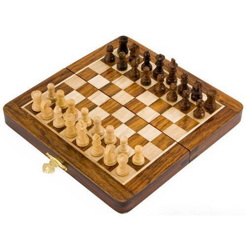 Wooden Magnetic Folding Chess Board