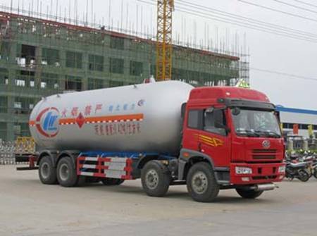 Faw 4 Axle Lpg Transporting Tanker Truck