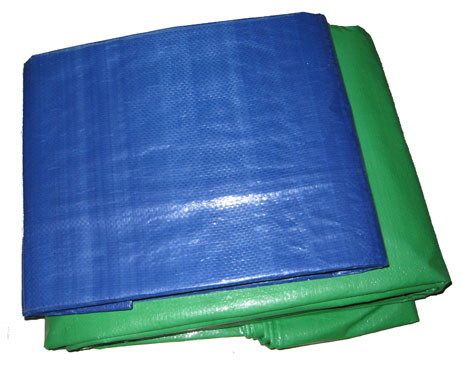 Blue And Green Tarpaulin