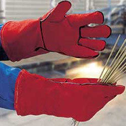Welder / Leather Heat Resistance Hand Gloves