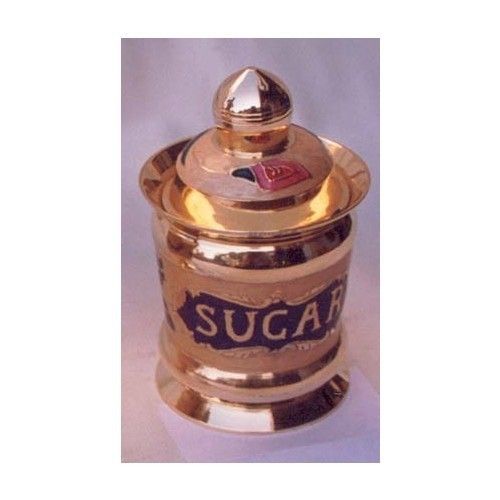 Brass Sugar Pot - Exquisite Design, Polished Finish | Superior Craftsmanship for Collectors