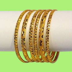 Gold 6 Pc Bangles