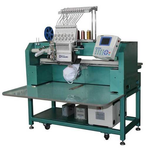 Flat + Cap + Tubular Single Head Embroidery Machine