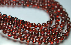 Pyrope Red Garnet Faceted Onion