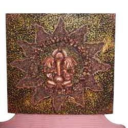 Metal Finish Ganesh Wall Hanging