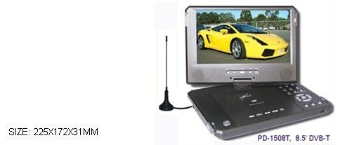 Portable DVD Player (PD-1508 without TV)